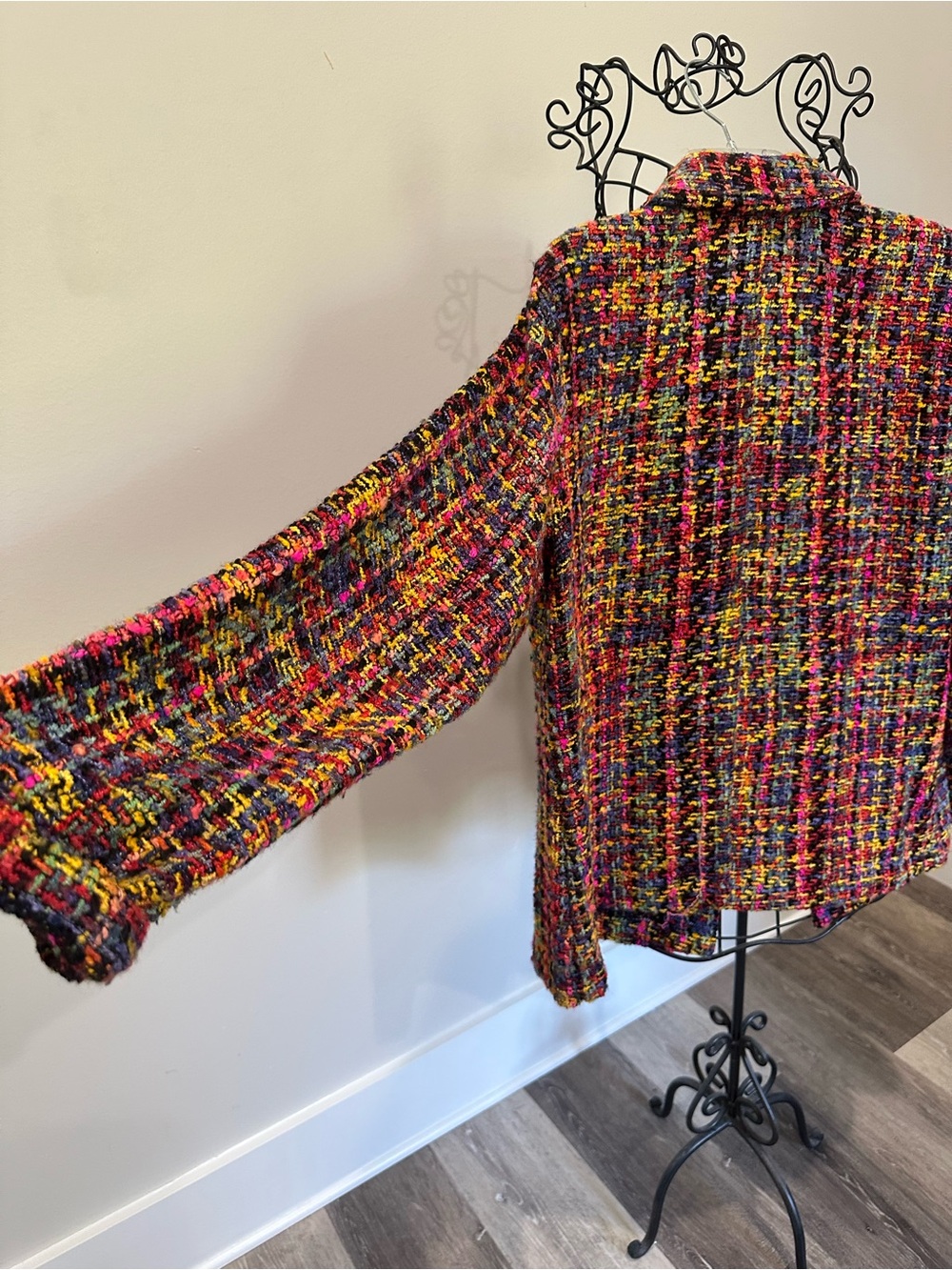 Chico's Multicolor Button-Front Jacket - Picture 3 of 6